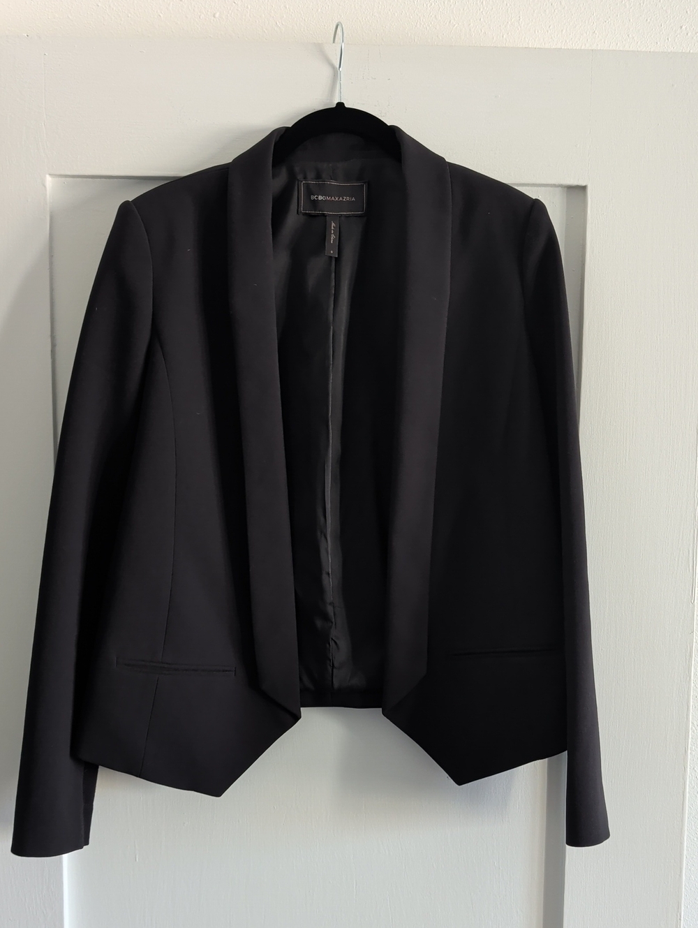 BCBGMaxAzria Black Tuxedo Lapel Blazer